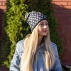 Winter set:skull cap S/M + Neck Tube rockabilly black