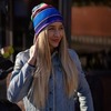 Winter set:cap S/M + Neck Tube serape blue