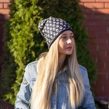 Winter set:cap L/XL + Neck Tube rockabilly black