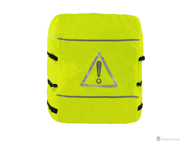 Neongrün reflektierende Regenadeckung DOUBLE (EXP M + DIS L)