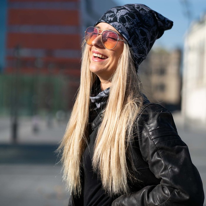 Winter set:cap L/XL + Neck Tube Graveyard