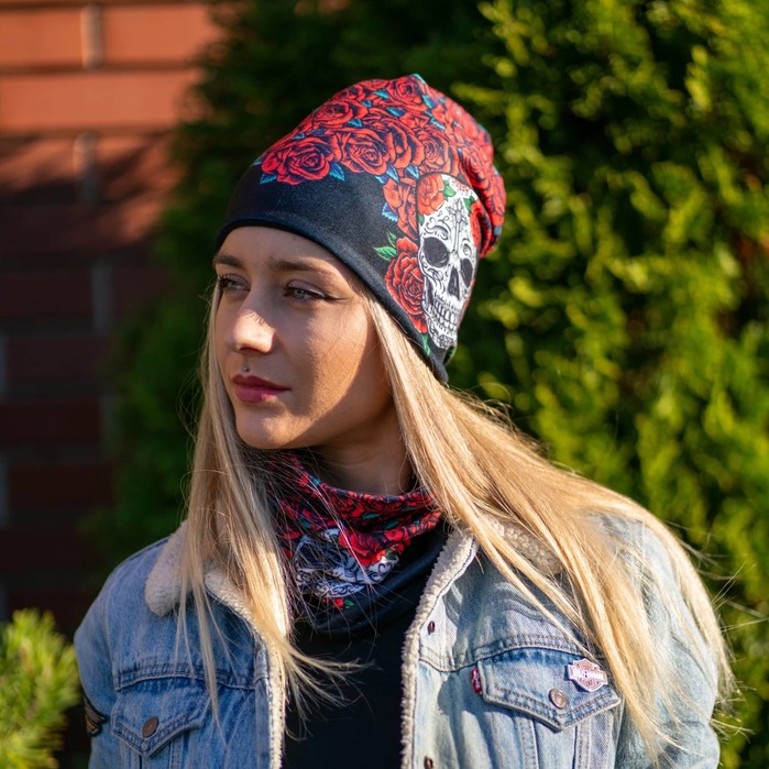 Winter set:cap S/M + Neck Tube Rosie