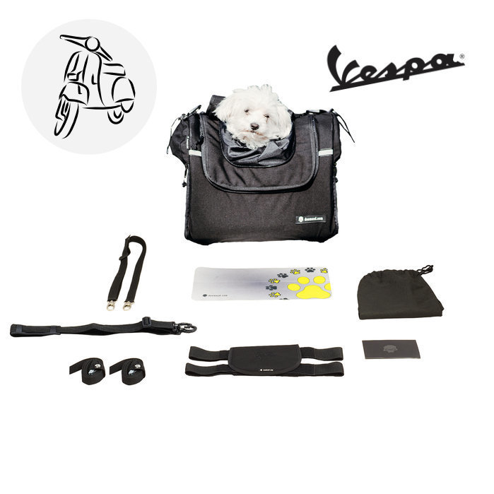 Motorcycle dog carrier X-SMALL (2-5 kg | 5-11 lb) CORDURA(R) FABRIC PANORAMIC VESPA