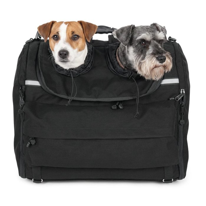 Motorcycle dog carrier MEDIUM (8-11 kg | 18-25 lb) CORDURA(R) FABRIC PANORAMIC DOUBLE
